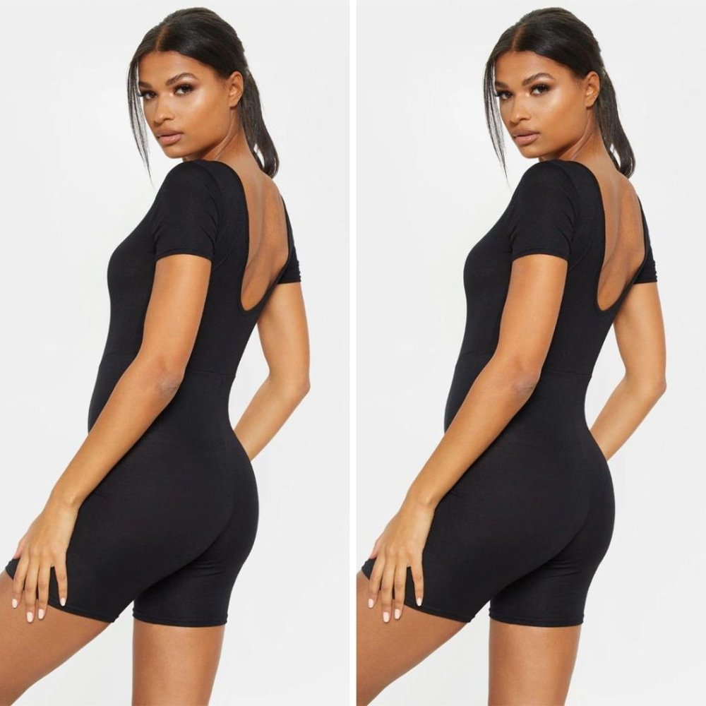 Free People intimately knit low back romper black Size Medium